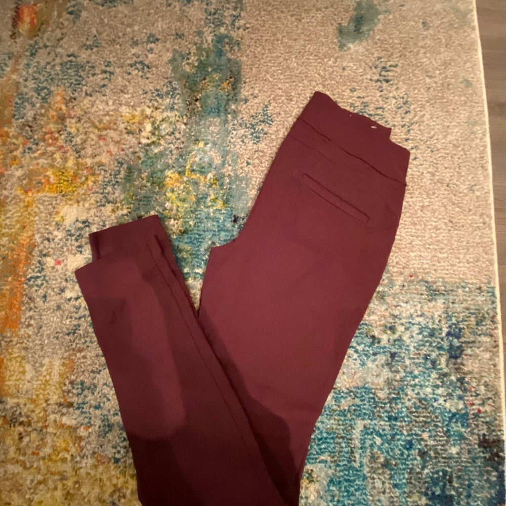 Stylish Burgundy Pants